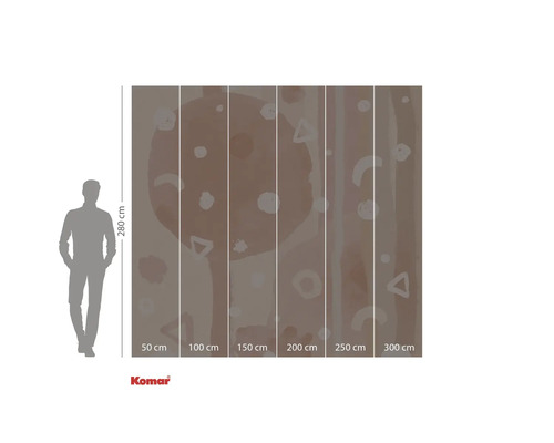 Fototapet Komar cu model abstract, înaltă de 280 cm și disponibilă în lățimi de la 50 cm la 300 cm.