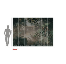 Fototapet cu motiv de junglă și indicații de dimensiuni