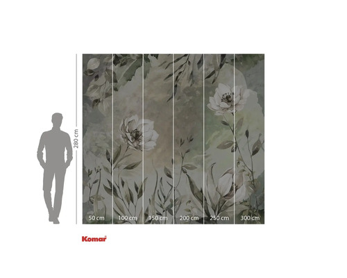 Fototapet cu motiv floral, 280 x 300 centimetri