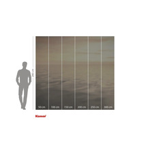 Fototapet cu vedere la mare și indicații de dimensiuni.