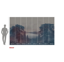 Fototapet cu peisaj forestier și lac pentru decorarea peretelui