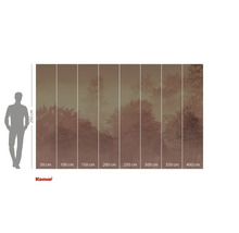 Fototapet cu motiv forestier și indicații de dimensiuni