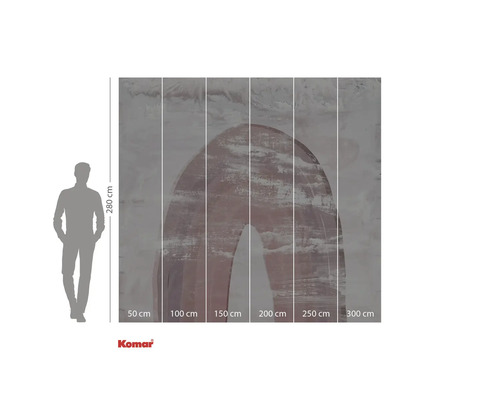 Fototapet Komar cu motiv abstract arc, dimensiuni 300 x 280 cm