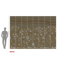 Tapet foto Komar cu model abstract și indicații de dimensiuni