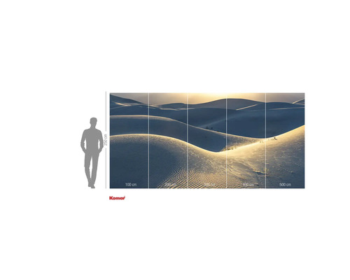 Fototapet Komar cu motiv dune și indicații de dimensiune