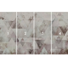 Tapetă foto din patru părți cu model abstract triunghiular