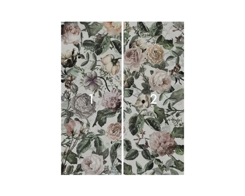 Tapetă foto din două piese cu motiv cu trandafiri