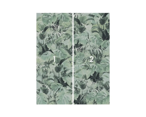 Tapetă cu motive vegetale, formată din două fâșii