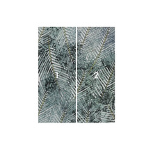 Model de tapetă din două părți cu motiv vegetal