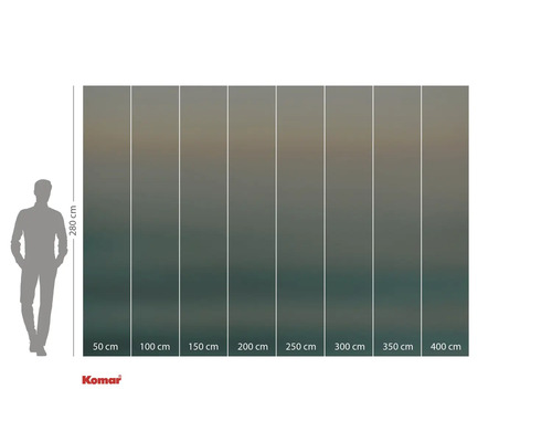 Tapetă foto Komar cu indicații de dimensiune