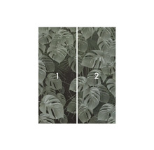 Set de tapet de ușă din două părți cu motive de plante