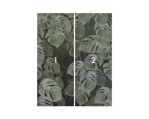 Set de tapet de ușă din două părți cu motive de plante