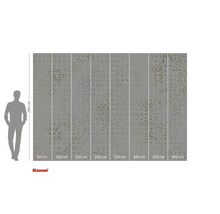 Tapetă foto cu model de puncte și valuri și indicații de dimensiune