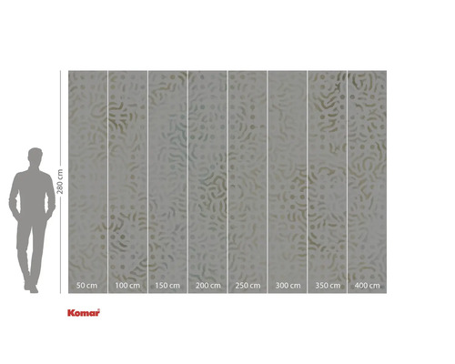 Tapetă foto cu model de puncte și valuri și indicații de dimensiune