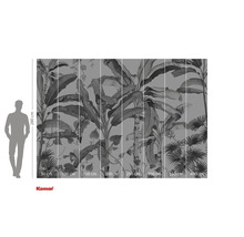 Fototapet Komar cu motive de junglă și indicații de dimensiuni