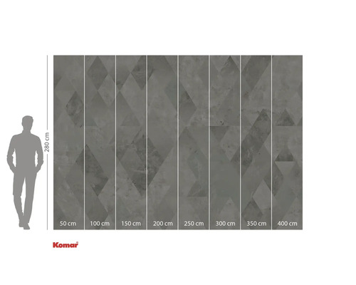 Logo Komar. Fototapet cu model geometric, 280 x 400 cm.