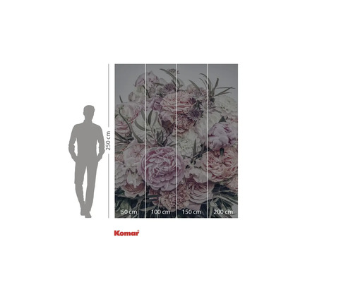 Fototapet cu motiv floral, dimensiuni 250 x 200 cm