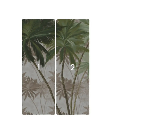 Tapetă foto din două piese cu motiv de palmier