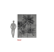 Tapetă foto cu motiv cu palmieri și măsurători