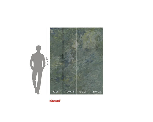 Tapet foto Komar cu model abstract și indicații de dimensiune