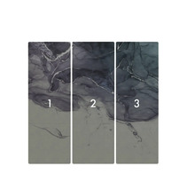 Trei fâșii de tapet cu model abstract