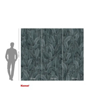 Fototapet cu motiv de frunze și indicații de dimensiuni