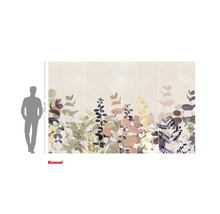 Tapetă foto cu motive vegetale și specificații de dimensiuni