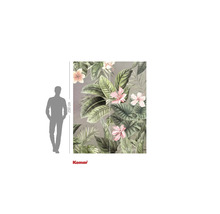 Fototapet cu plante și flori tropicale, dimensiuni 250 x 200 cm