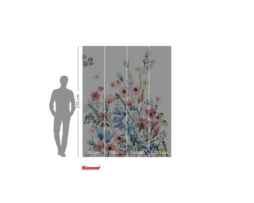 Fototapet Komar cu model floral