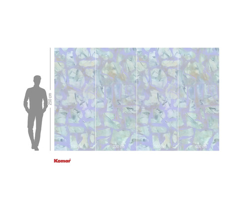 Fototapet Komar cu model abstract, 250 cm înălțime și 400 cm lățime