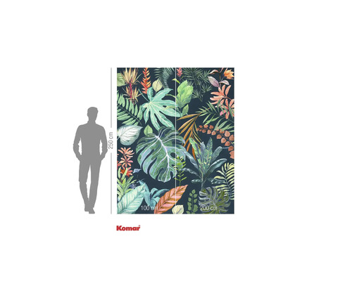 Fototapet cu motive de plante și indicații de dimensiuni