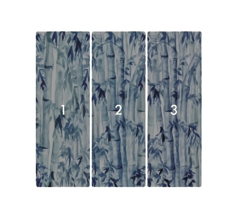 Tapetă foto din trei piese cu model de bambus