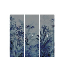 Tapetă cu motiv vegetal, compusă din trei fâșii