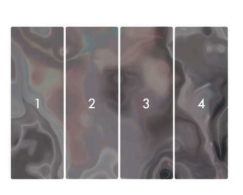 Panou în patru părți cu model abstract