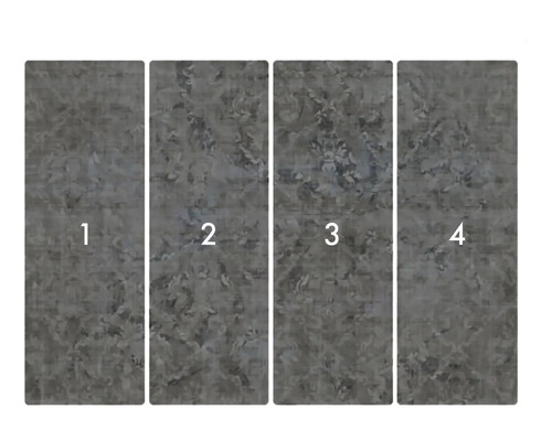 Fototapetă din patru piese cu model abstract.