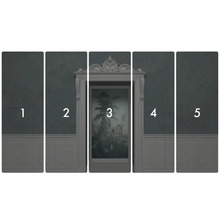 Imagine murală din mai multe părți cu motiv clasic pentru design interior