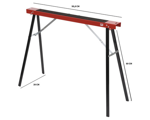 Banc de lucru cu dimensiunile de 99,8 cm lățime și 80 cm înălțime