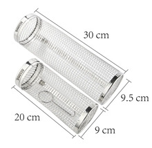 Două tuburi de afumare din oțel inoxidabil cu dimensiunile de 30 cm și 20 cm