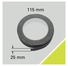 Rolă bandă antiderapantă cu dimensiunile de 115 mm pe 25 mm