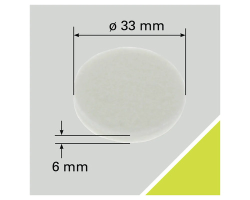 Șaibă de etanșare rotundă cu dimensiunile de 33 mm diametru și 6 mm grosime.