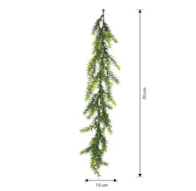 Iederă artificială suspendată cu o lungime de 70 cm și o lățime de 15 cm.