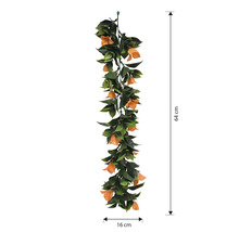 Ghirlandă artificială de bougainvillea, lungă de 64 cm și lată de 16 cm, pentru decorare