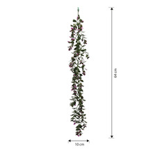 Plantă artificială suspendată cu o lungime de 64 cm și o lățime de 10 cm.