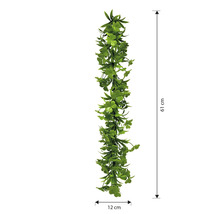 Ghirlandă artificială cu trifoi și frunze, lungime 61 cm și lățime 12 cm.