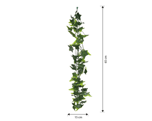 Iederă artificială cu o lungime de 65 cm și o lățime de 15 cm pentru decorare