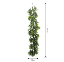 Ghirlandă artificială de iederă, lungime 63 cm, lățime 15 cm, pentru decorațiuni