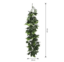 Ghirlandă artificială de iederă, lungă de 67 cm și lată de 20 cm, pentru decorare