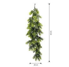 Plantă artificială suspendată, 62 cm lungime, 20 cm lățime, pentru decorare