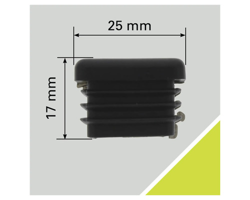 Capac de protecție din plastic, 25 x 17 milimetri