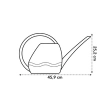 Desen tehnic al unei stropitori cu dimensiuni: lungime 45,9 cm și înălțime 25,2 cm.